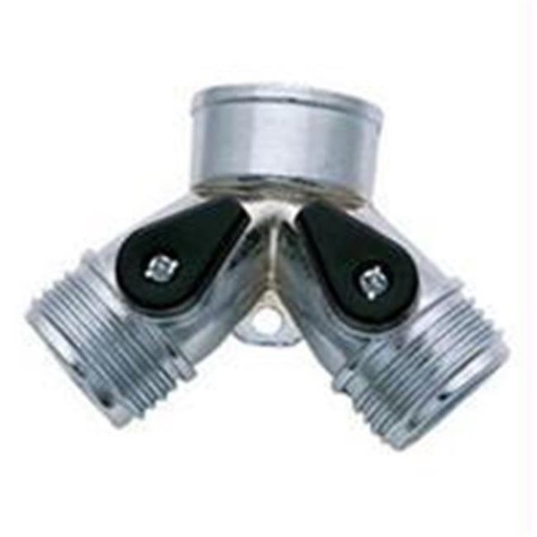 Melnor Melnor Inc Two-way Hose Connector- Chrome - 312S 538361
